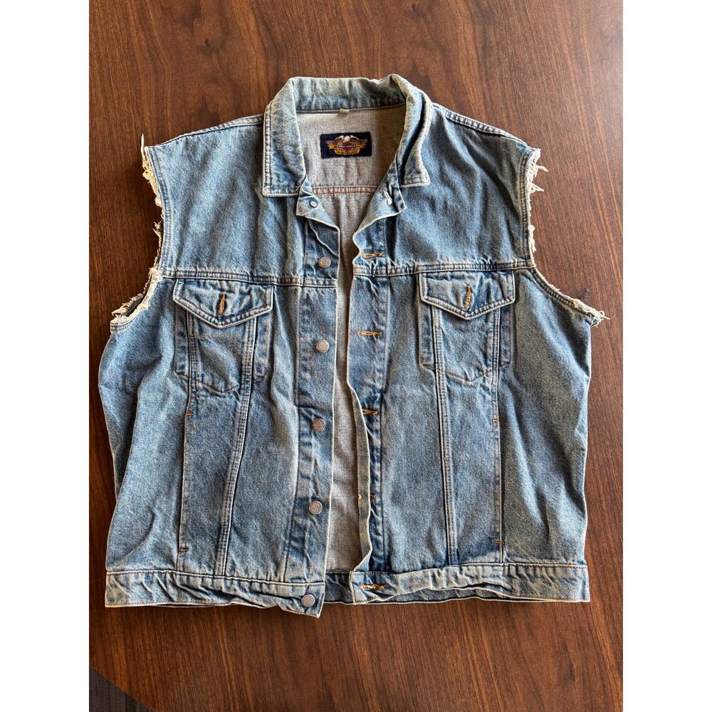 90's Harley-Davidson Milwaukee Eagle Denim Vest